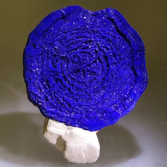 vibrant blue mineral