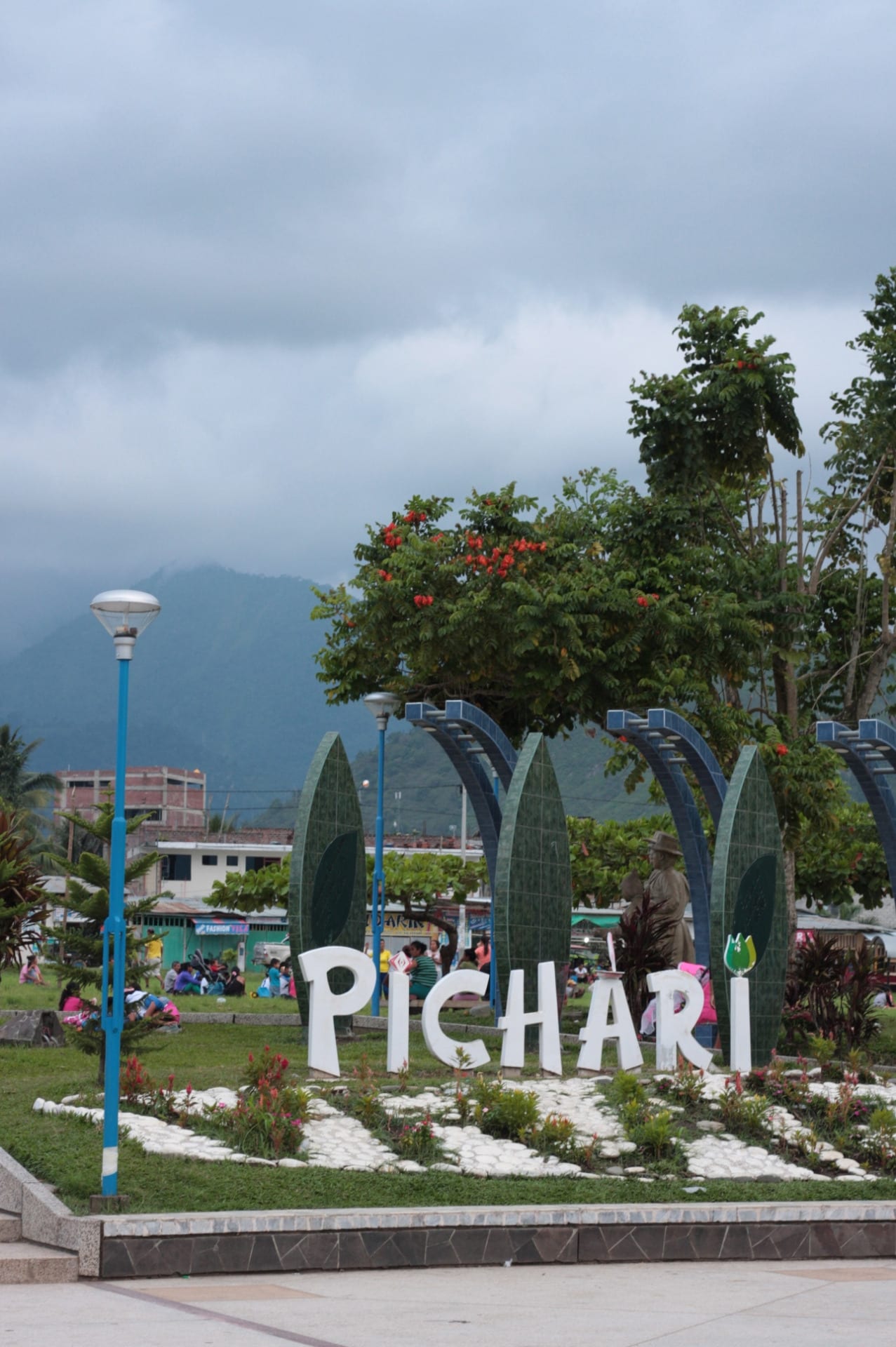 Pichari, a jungle town on the lower part of the slopes of Vilcabamba