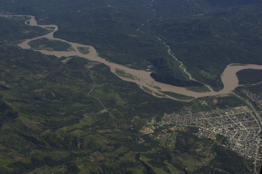 The town of Pichari at the shore of the Apurimac River. (Photo Maira Duarte).