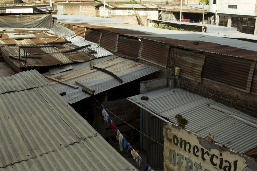 A view of the neighborhood from our hotel room in Pichari. (Photo Maira Duarte).