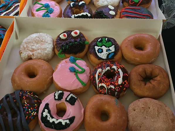 Dino treats provided by Dunkin' Donuts