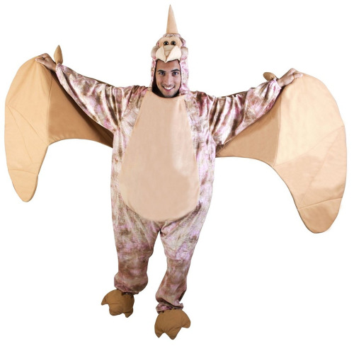 Man dressed in pterosaur costume