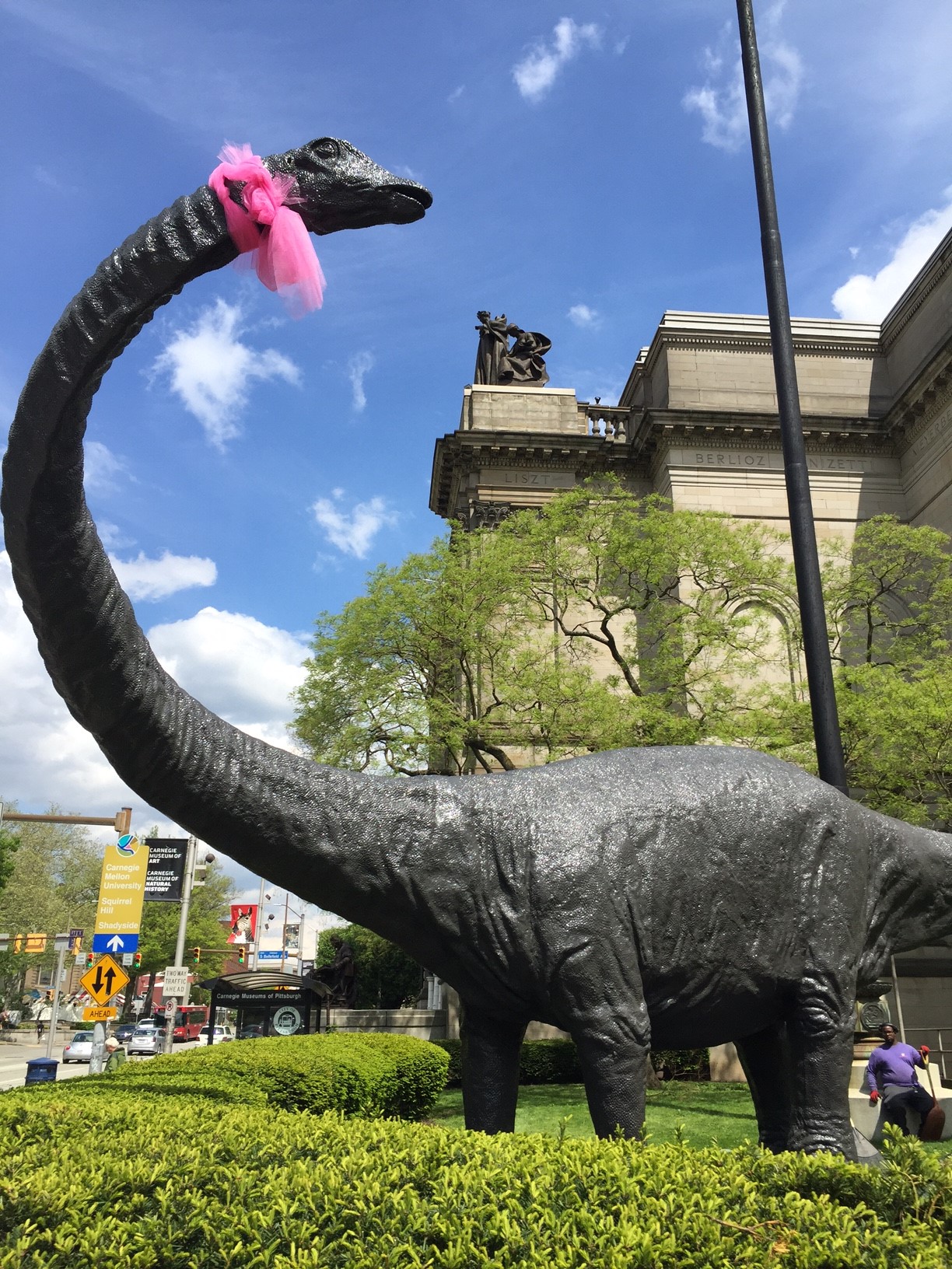 Dippy with Pink Scarf