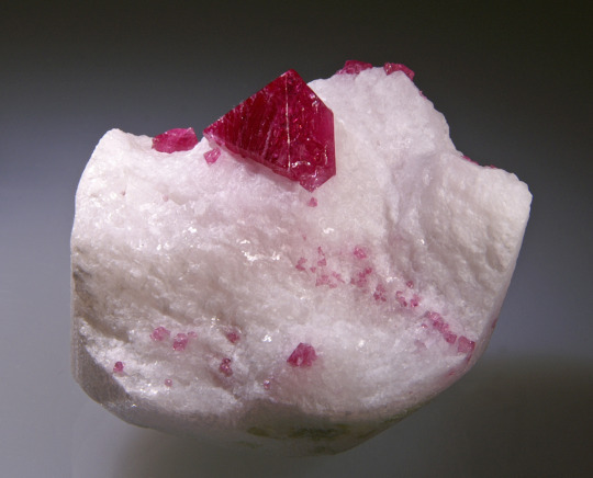 Spinel in Carnegie Museum of Natural History’s collection. (photo by Debra Wilson)