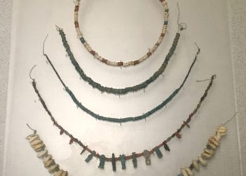 Beaded necklaces from ancient Egypt
