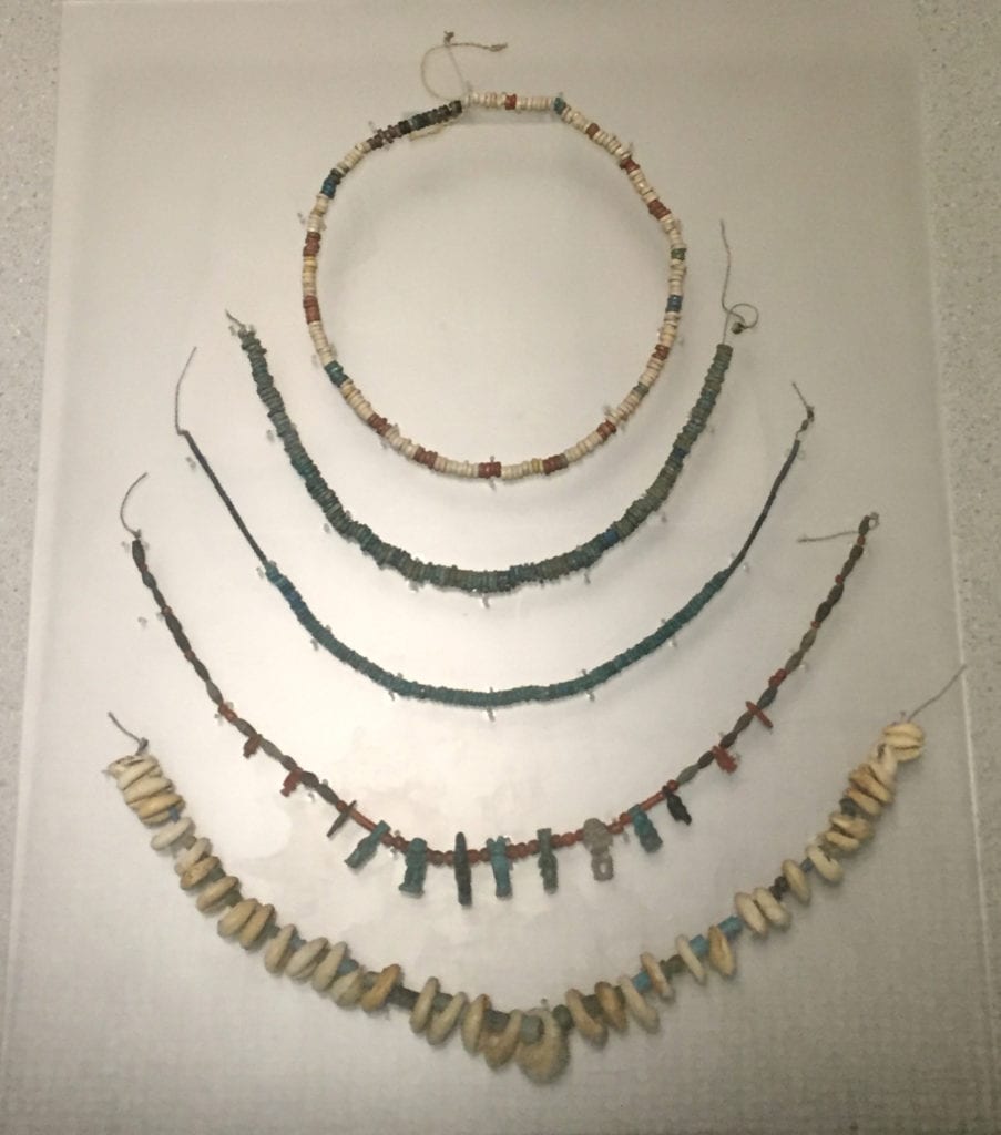 Beaded necklaces from ancient Egypt