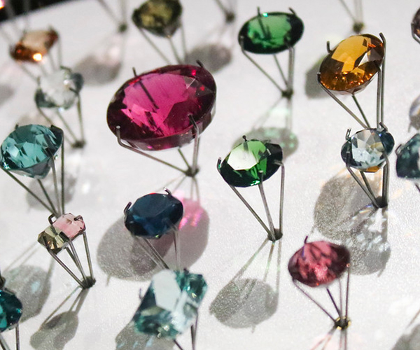 Gems on display