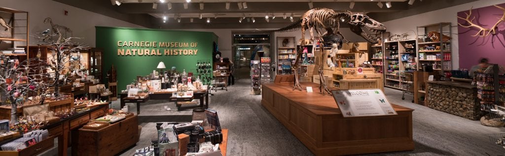 gift store at Carnegie Museum of Natural History