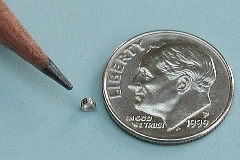 tiny hummingbird band similar in size to the point of a pencil