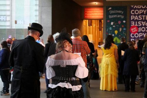 guests dressed in costumes for the Halloween After Dark