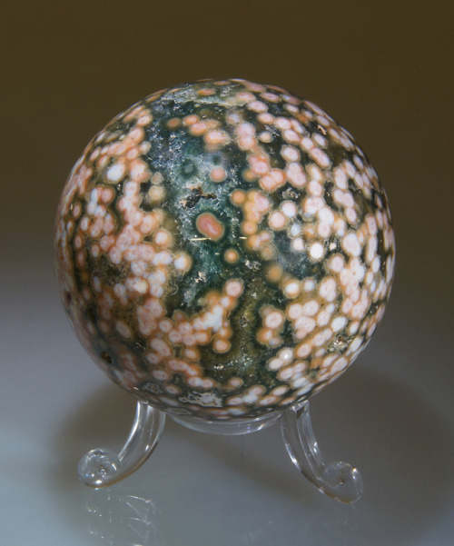 sphere made from ocean jasper