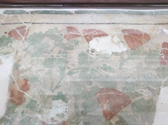 Fragment of a painted floor pavement from the Meru-Aten, Akhetaten