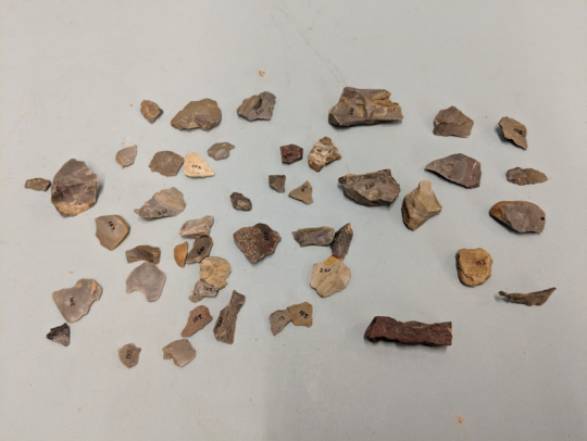 ceramic material fragments