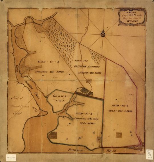 map of George Washington's farm