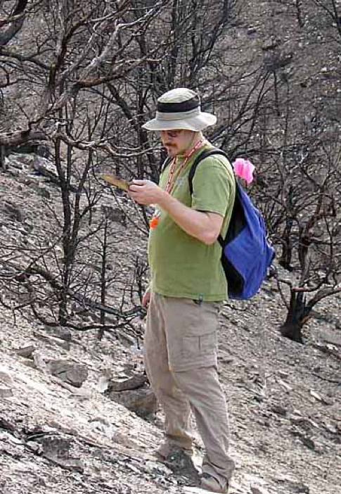 Peter Druschke, the team geologist who discovered the specimen.