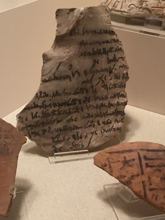 text on pottery shard from ancient Egypt