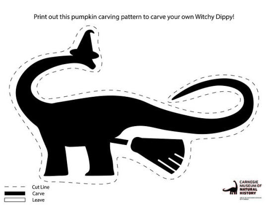 Witchy Dippy jack-o-lantern pattern