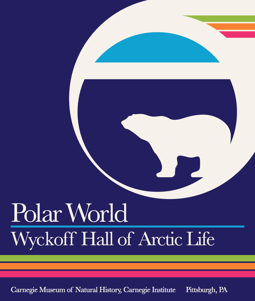 brightly colored poster for Polar World: Wyckoff Hall of Arctic Life