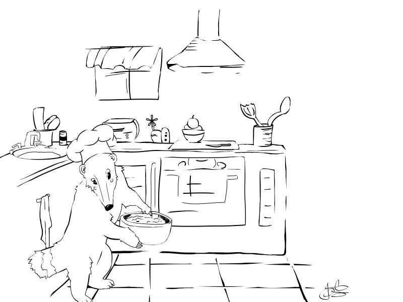 Chef Lupe Coloring Page