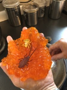hand mixing borax slime