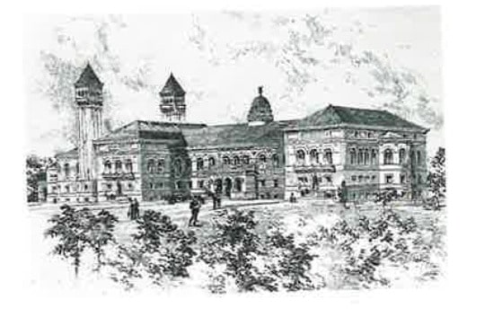 drawing of Carnegie Library of Pittsburgh