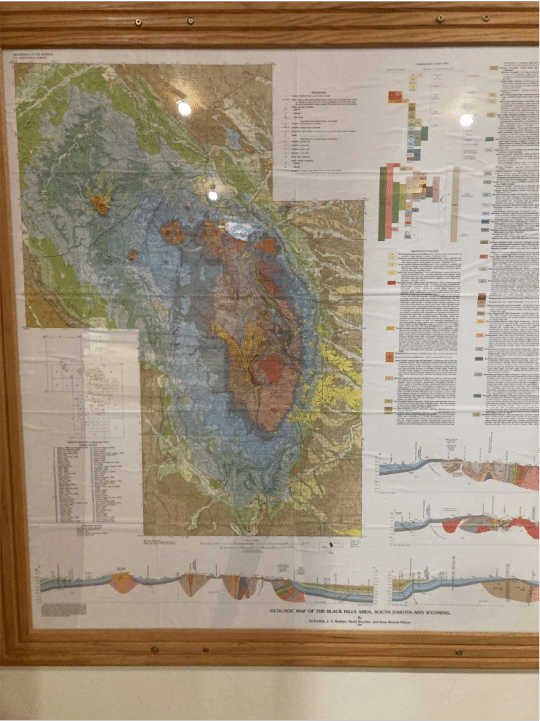 photo of geologic map