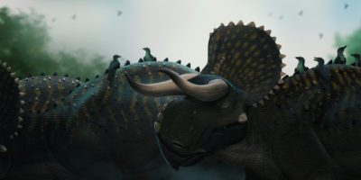 illustration of ceratopsian dinosaurs