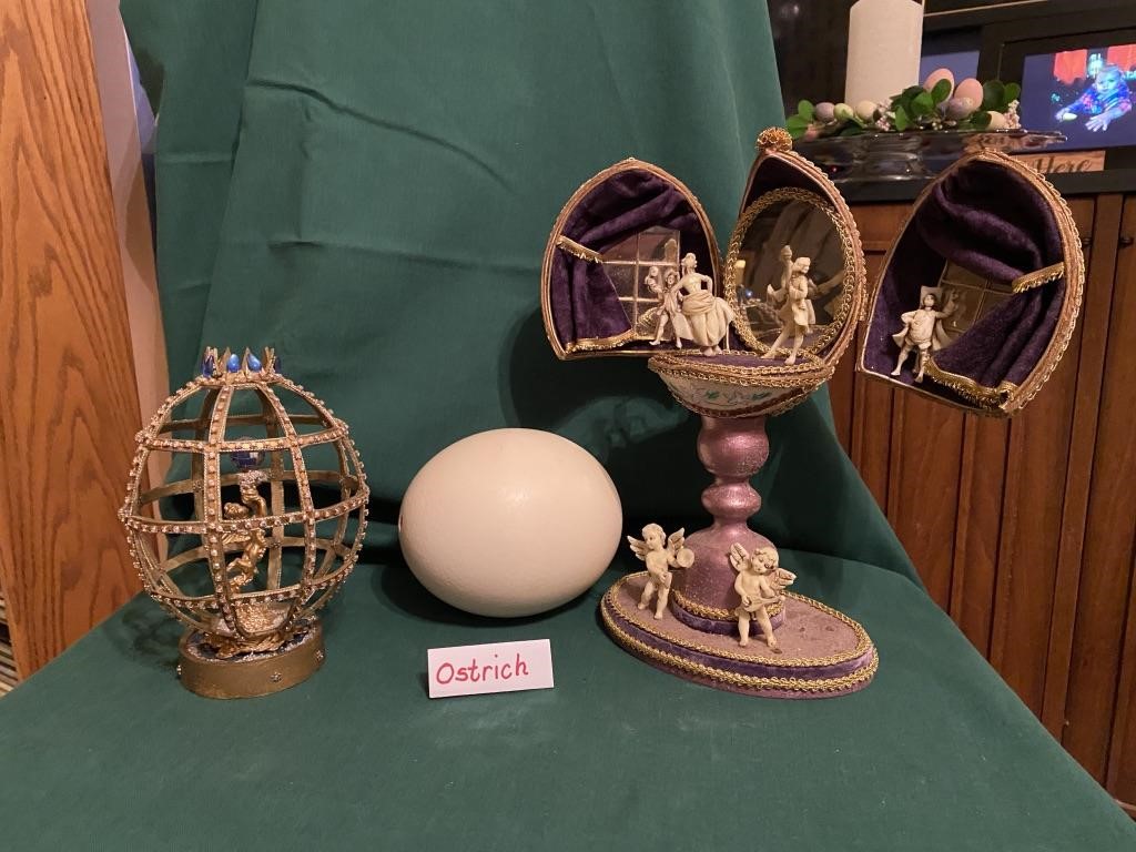 decorative ostrich eggs