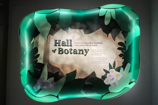 updated hall of botany entry wall
