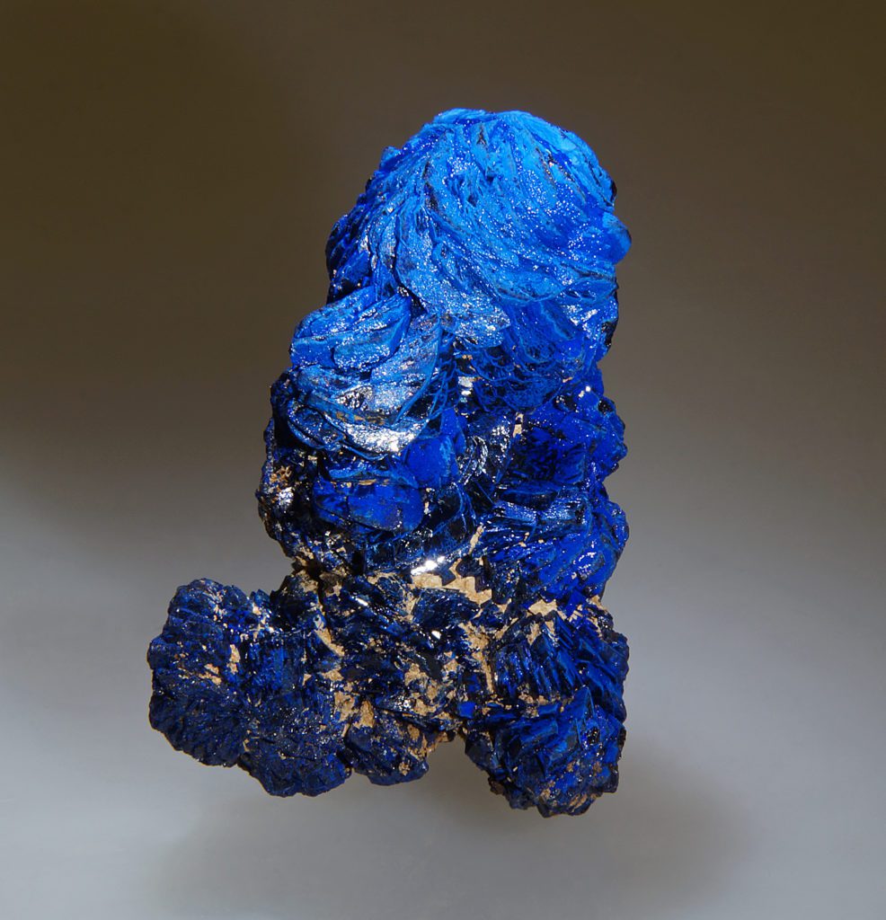 blue azurite mineral specimen