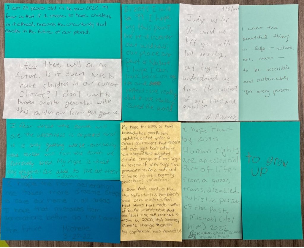 ten handwritten messages